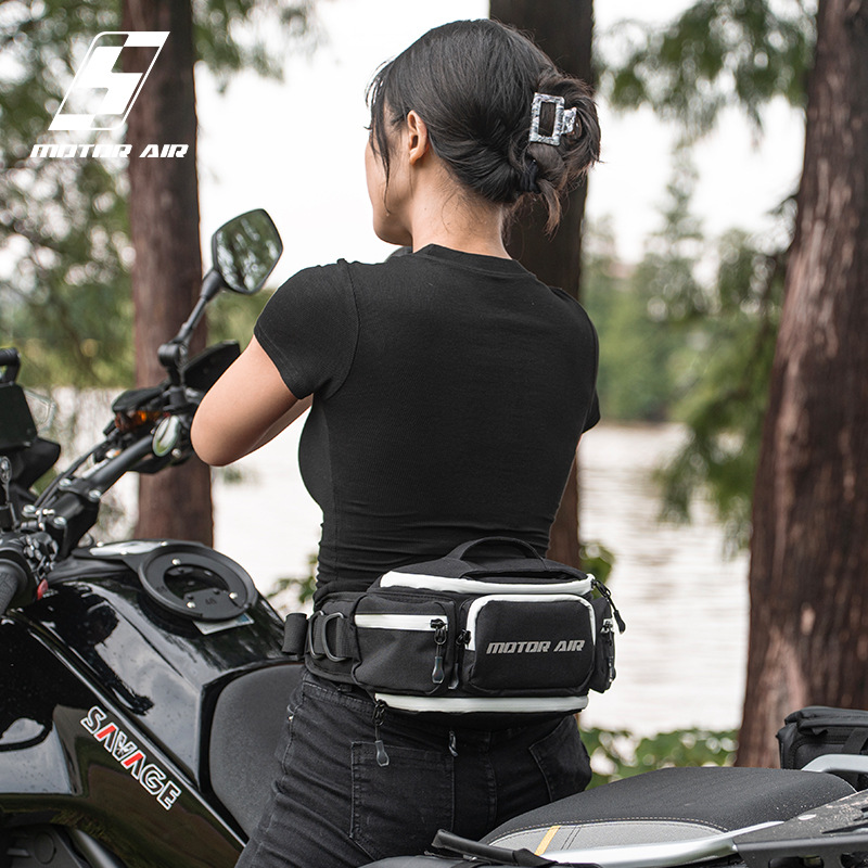 Motorcycle Messenger Bag Riding Equipment Motorcycle Leisure Motorcycle Travel Multifunctional Waist Bag Chest Bag Shoulder Bag with Rain Cover