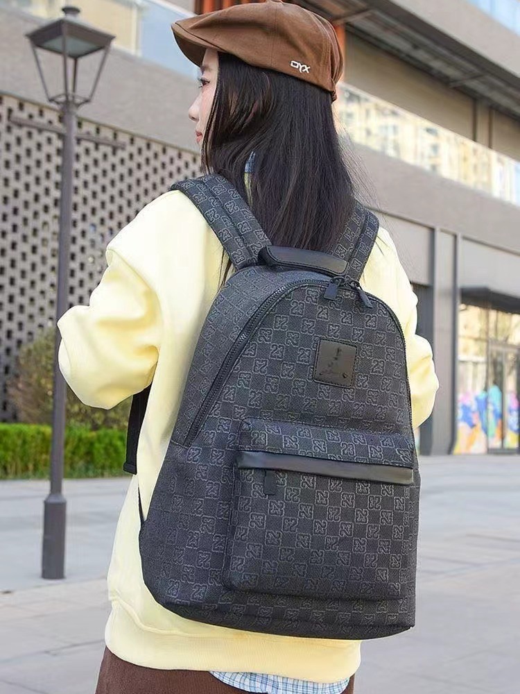Mochila de ajedrez transfronteriza, mochila deportiva para hombres y mujeres, moda universal, mochila de estudiantes de secundaria secundaria