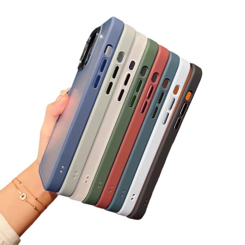 Apple 17用肌触りの良いスマホケース、つや消し半透明iPhone16指紋防止15ProMax保護ケースXr|undefined