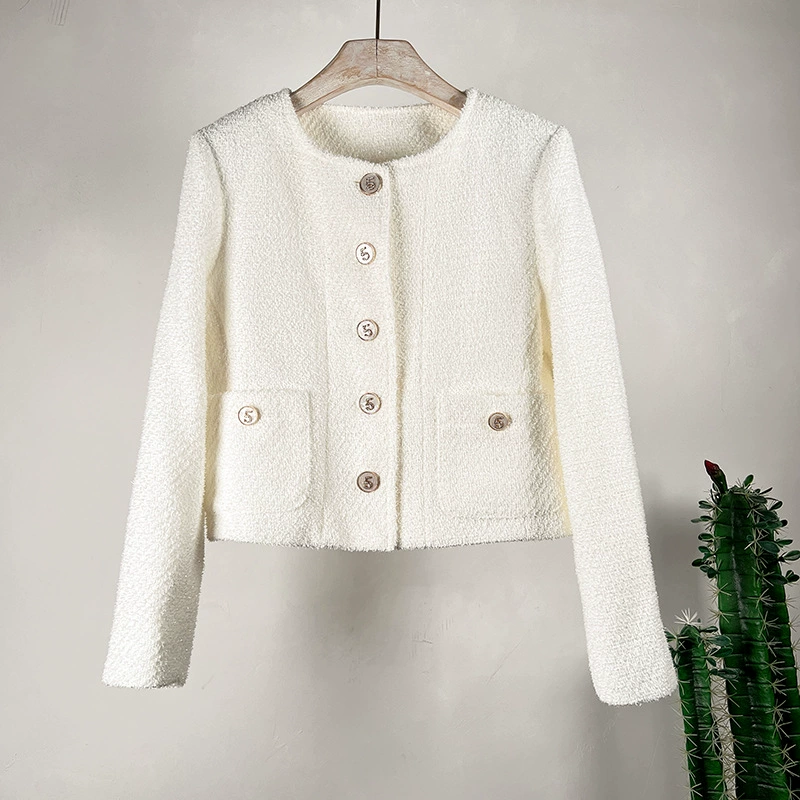 Милая весенняя вязаная куртка, (трансграничная торговля), стиль Chanel