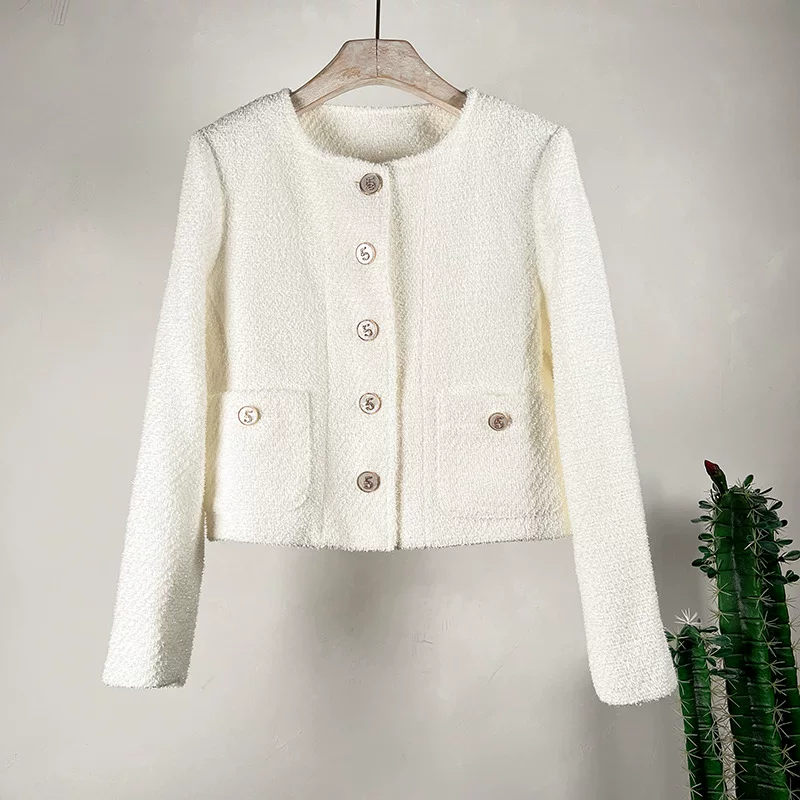 Милая весенняя вязаная куртка, (трансграничная торговля), стиль Chanel