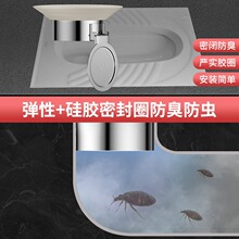 批发厕所防臭堵臭器蹲坑便池挡板不锈钢蹲便器盖堵洞塞子坐便除臭