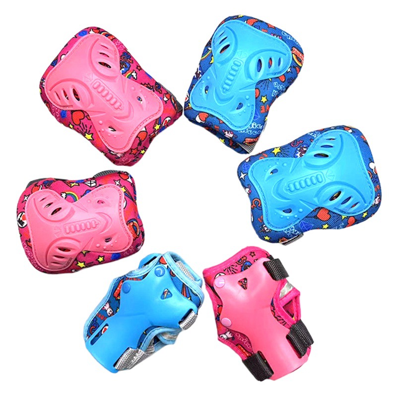 Flower scorpion butterfly roller skating protective gear skateboard speed skating protective gear children training special knee pad protective safety full magic