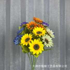 3头向日葵田园风工程装饰婚庆假葵花网红太阳花摄影道具家居
