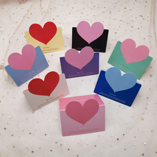Heartfelt greeting card, minimalist baked flowers, Valentine's Day small card, birthday, business, Amazon, thank you card