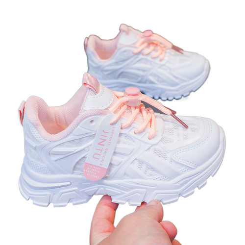 Girls' Dad Shoes 2025 Autumn Children's Korean Style Durable Sports Shoes for Boys, Primary School Students' Casual Shoes
