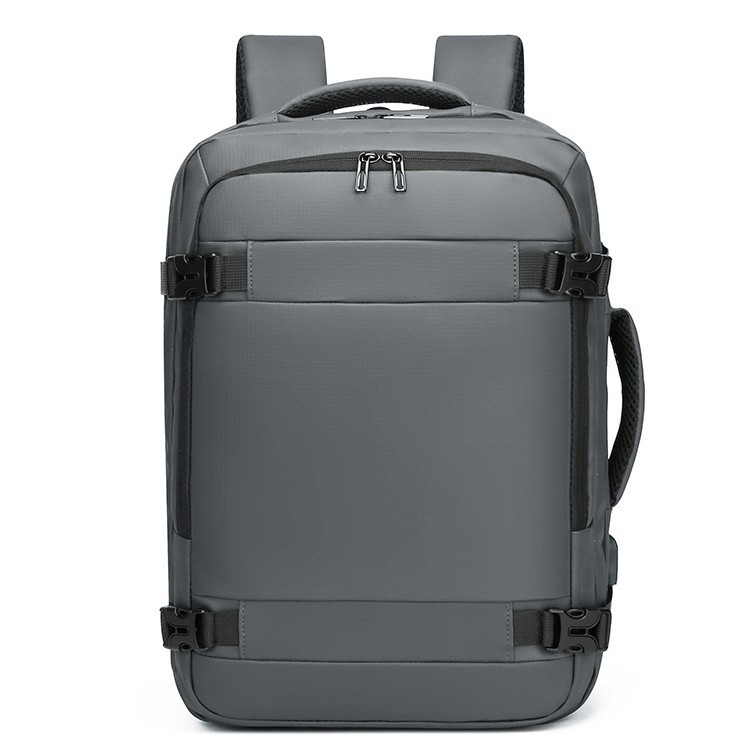 Men's Leather Travel Backpack With Usb Port For Business Logo_voghion.com