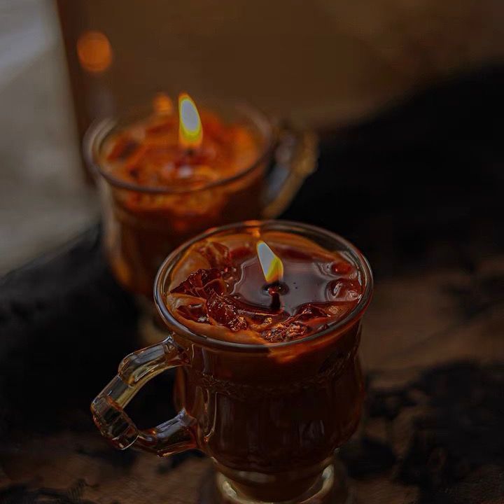 "Good Luck!" Iced Americano Scented Candle Goblet Bedroom Sleeping Nordic Style