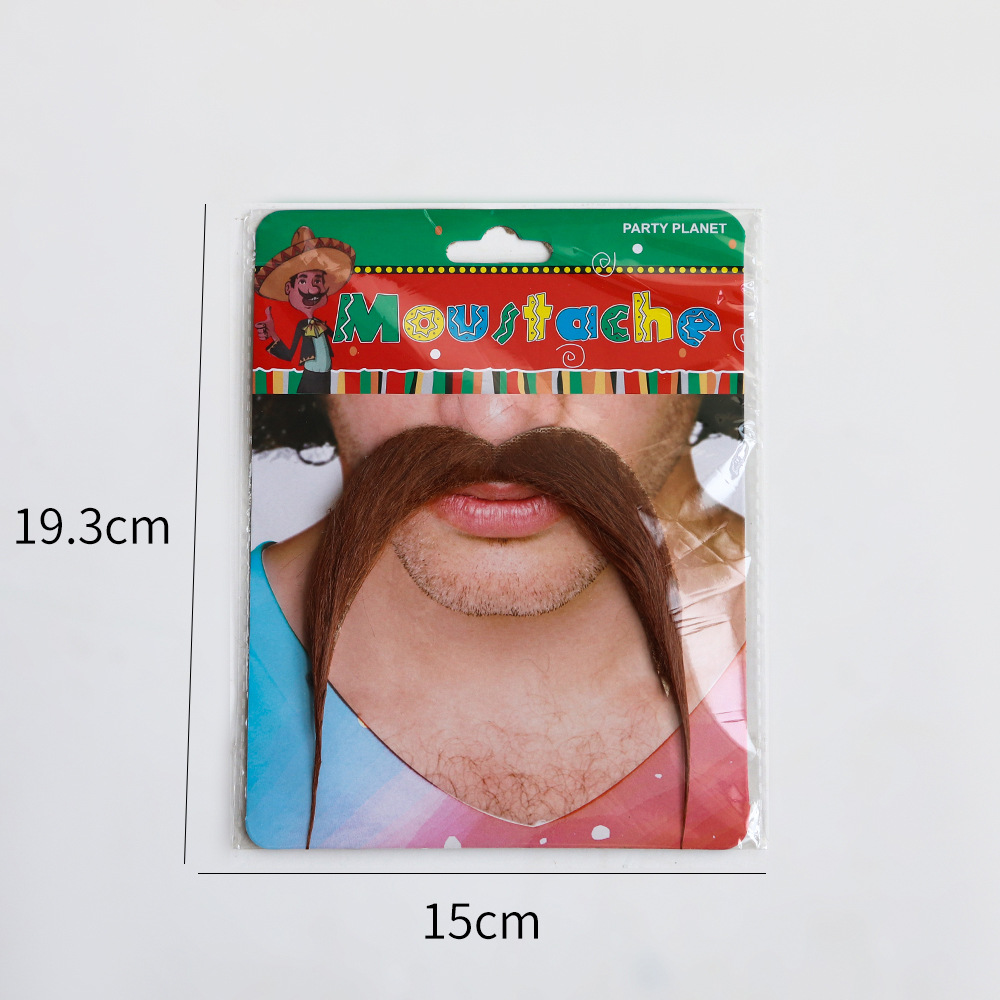 Amazon Halloween barba maquillaje props de baile cabello largo estilo de barba cabello de conejo barba simulación