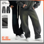 ETAI男装|喷马骝宽松做旧弯刀卫裤男跨境潮牌秋冬低裆男士休闲裤