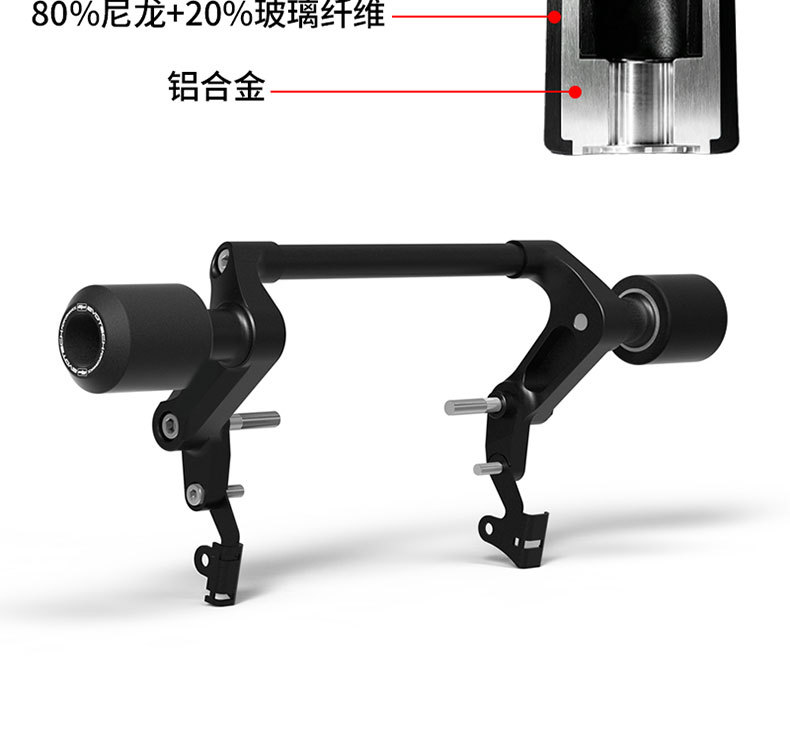 Suitable for Ktm790/890Duke Modified Engine Anti-Fall Ball Body Protection Bumper Anti-Fall Rubber Accessories