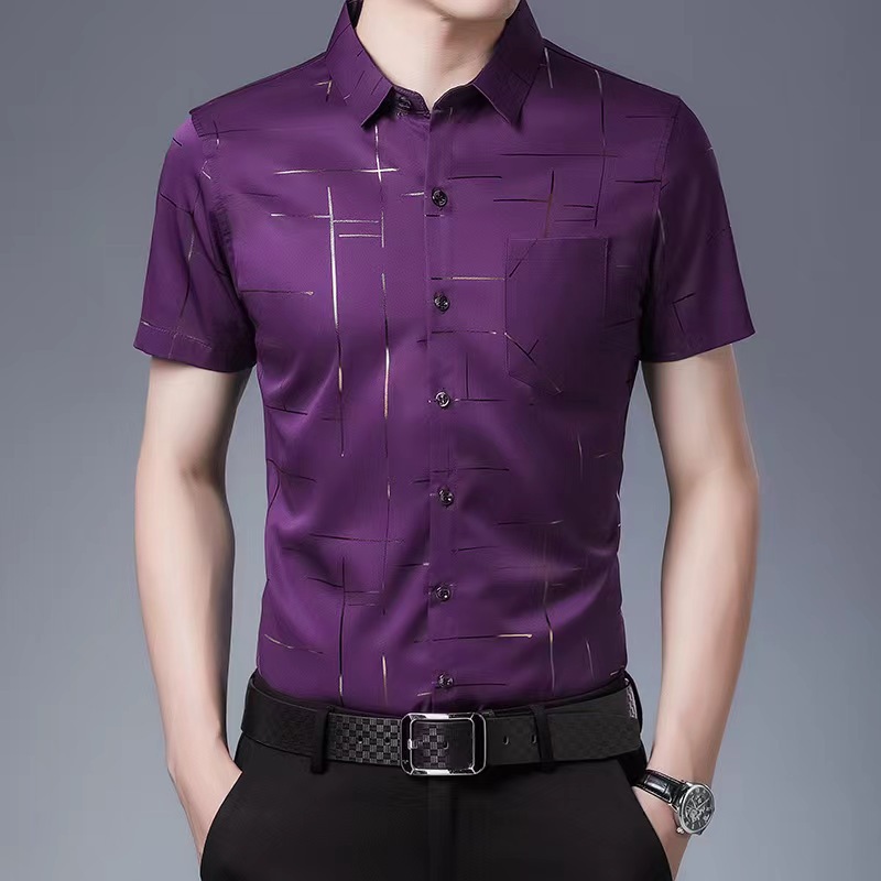 Ziyuan ropa de verano de los hombres de color sólido Tencel HIELO de algodón de manga corta de gama alta camiseta de diamantes de imitación bordado de los hombres de manga corta