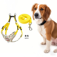 ペット用品の通気性のある犬の胸に犬のプリント犬のひもを散歩させます。