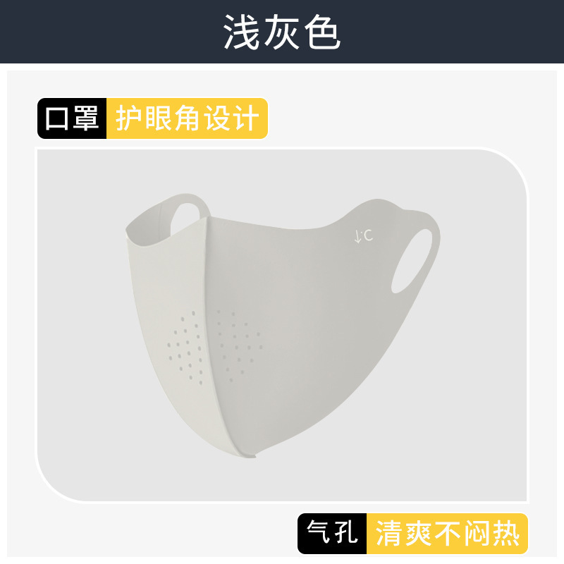 2025 máscara solar multifuncional para proteger la cara, protector de cuello, protector de ojos, máscara de esquina de ojos de hielo transpirable, máscara delgada