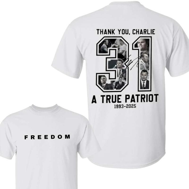 【跨境欧码】Freedom Charlie Kirk Shirt | True Patriot|undefined