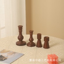 欧式ins风做旧古铜色蜡烛台 民宿酒店装饰烛台摆件 教堂家居用品