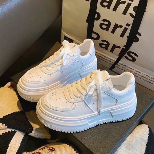 Spring and Autumn Women's Slides Spring Official Casual Shoes Women's Thick Sole White Shoes Trendy