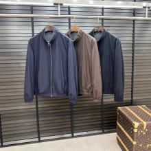 厂家直销正确版精简纯色设计秋冬款小立领男士时尚双面穿夹克外套