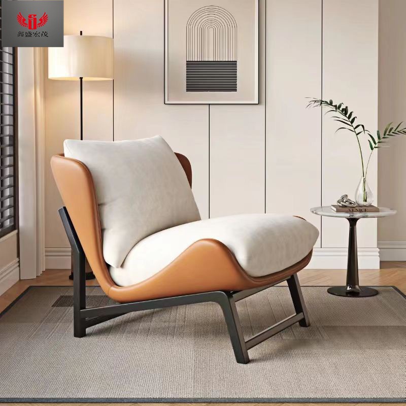 Sofá italiano de lujo minimalista sala de estar dormitorio simple oficina hotel dormitorio principal sofá relajado sofá ocio