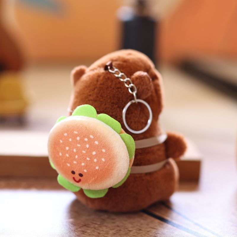 ネットの赤いかわいい萌えカピバラのペンダントのぬいぐるみのぬいぐるみのカピバラのバッグのペンダントのキーホルダーの人形|undefined