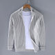 2025 Spring and Autumn New Cardigan Sweater Men's Korean-style Fashionable Zipper Base for Outer Wear Zipper Black Sweater Jacket