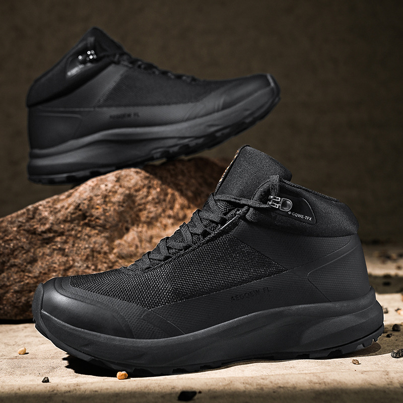 鸟家平替秋冬高端石墨烯登山徒步鞋中帮户外工装休闲运动越野跑鞋