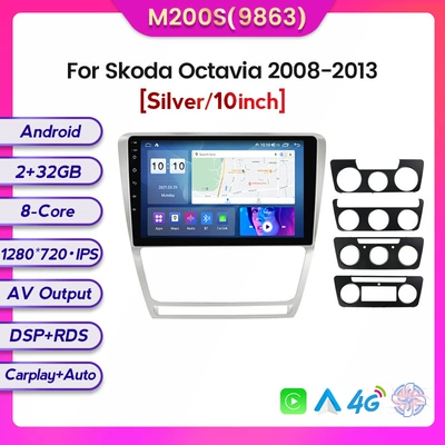 carplay, DVD Navigation - silver-m200s-232-eight-nuclear-netcom