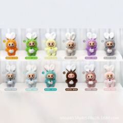 Haiwa の新しい 12 星座シリーズのビニール人形ラブブ耳ペンダントバッグペンダントライブルームの新しいスタイル