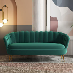 Trendy Sofa for Bedroom, Double Nordic Style, Small Apartment, Light Luxury Living Room, Clothing Store, Rental Room, Three-Seater Small Sofa