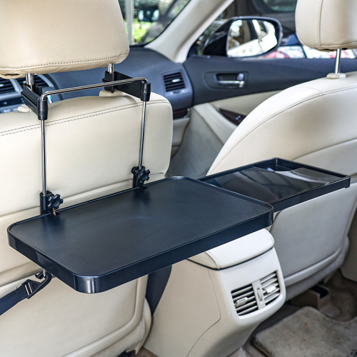 Shunwei factory wholesales drawer type car computer desk with mouse pad computer stand car dining table car storage box