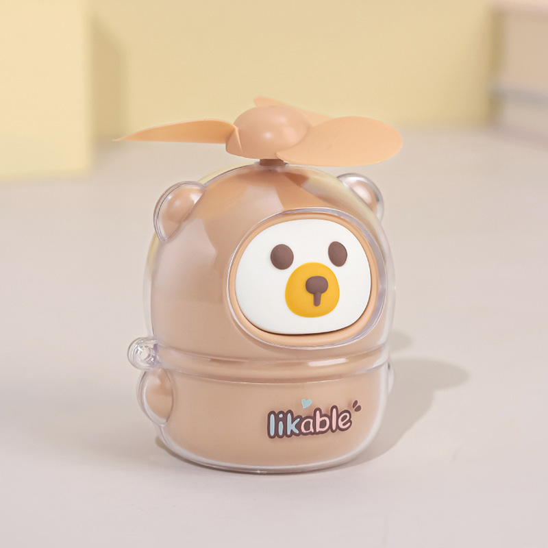 萌えかわいがってアイスクリームの扇風機の子供のミニは扇風機のusbを持って充電します。|undefined