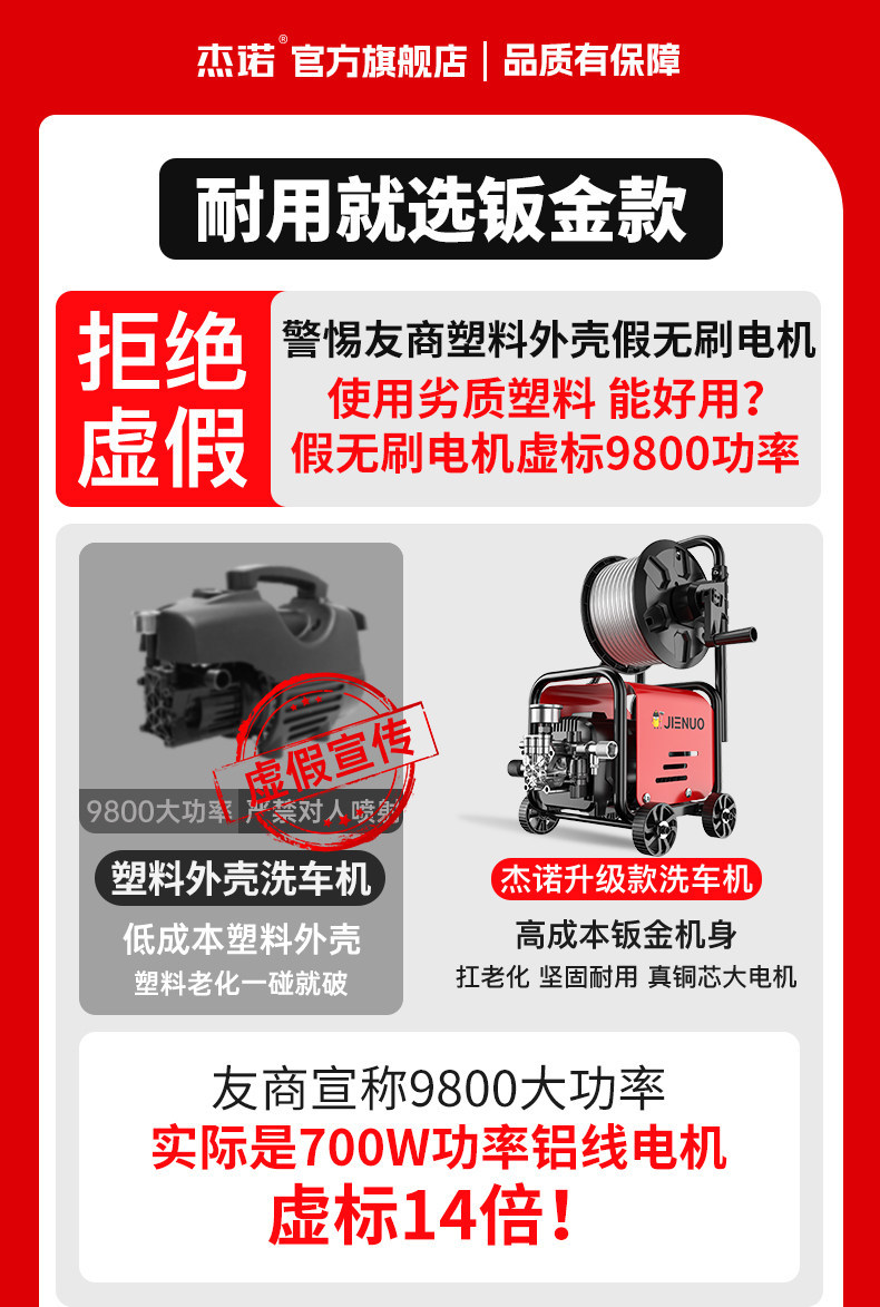 Car Washing Machine 220V Household High-Pressure Water Pump High-Power Booster Super Powerful Floor Cleaning Tool Car Washing Water Gun Cleaning Machine
