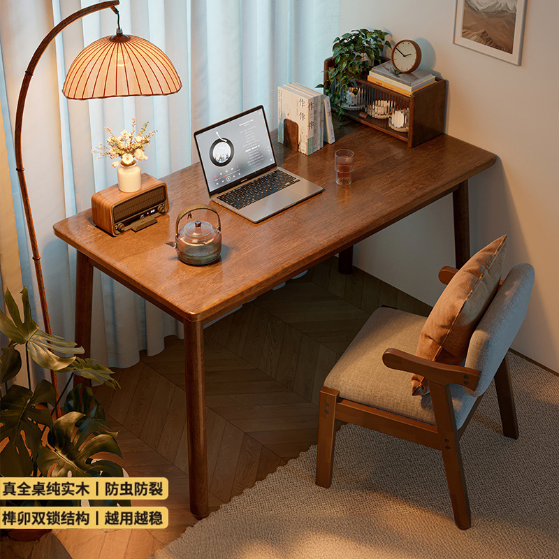 Carefully Selected Solid Wood Desks for Students, Simple Rectangular Desks for Home Use, Writing and Study Desks, Bedroom Computer Desks
