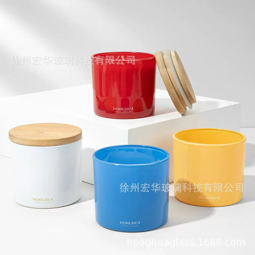 家居装饰蜡烛罐玻璃空玻璃罐香薰蜡烛罐空玻璃瓶批发