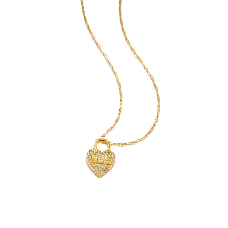 [Titanium Steel] Love Peach Heart Number 520 Luxury  Necklace Female Internet Celebrity Versatile Clavicle Chain Titanium Steel Chain_vogarts.com