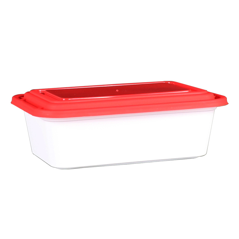Caja de comidas desechable caja de embalaje de comida rápida caja de bento caja de plástico al por mayor casera caja cuadrada para llevar con logotipo
