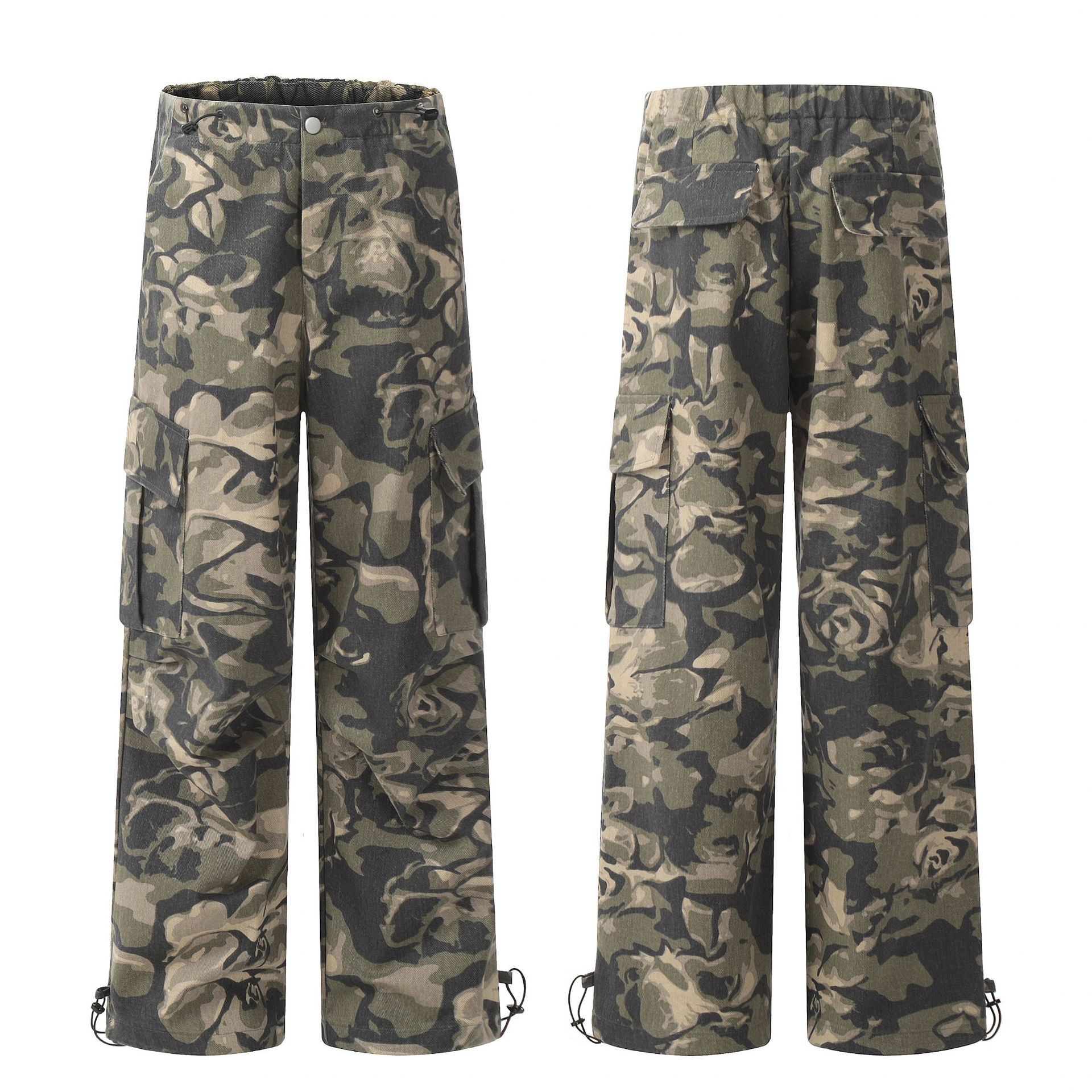 Herren Cargohose Camouflage Arbeitskleidung Freizeithose Herren_voghion.com