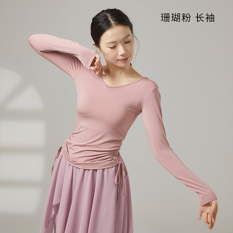 Coral pink long sleeves / S