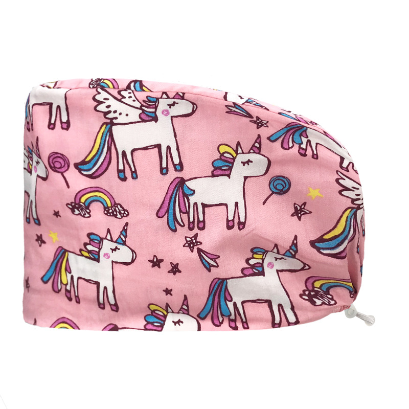 Tapa quirúrgica tapa de la enfermera femenina tapa redonda de algodón puro sala de operaciones tapa especial médico tapa de trabajo puntera transpirable hombres y mujeres