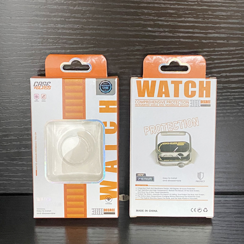 现货适用苹果手表壳包装盒通用 手表保护套彩盒38-49mm吸塑内托