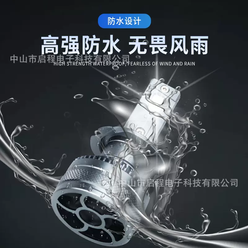 源头工厂 双铜管大功率汽车LED大灯超亮超稳定无损安装H7 H4 H11