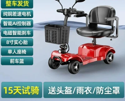 Elderly Power-Assisted Vehicle, Small Household – Qatlanan elektrik velosipedlər - solid-tire-lead-acid-20ah-single-rider-70-mile-range