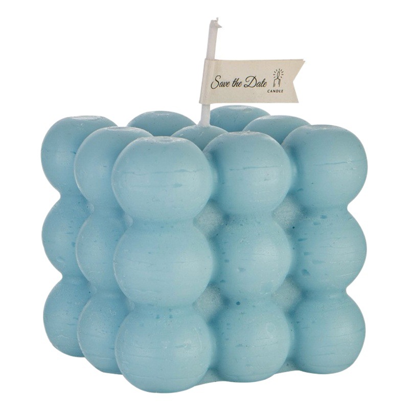 Cubo de cera de soja hecho a mano aromaterapia vela regalo de cumpleaños para novia Alta sentido fragancia regalo de la mano decoración del dormitorio