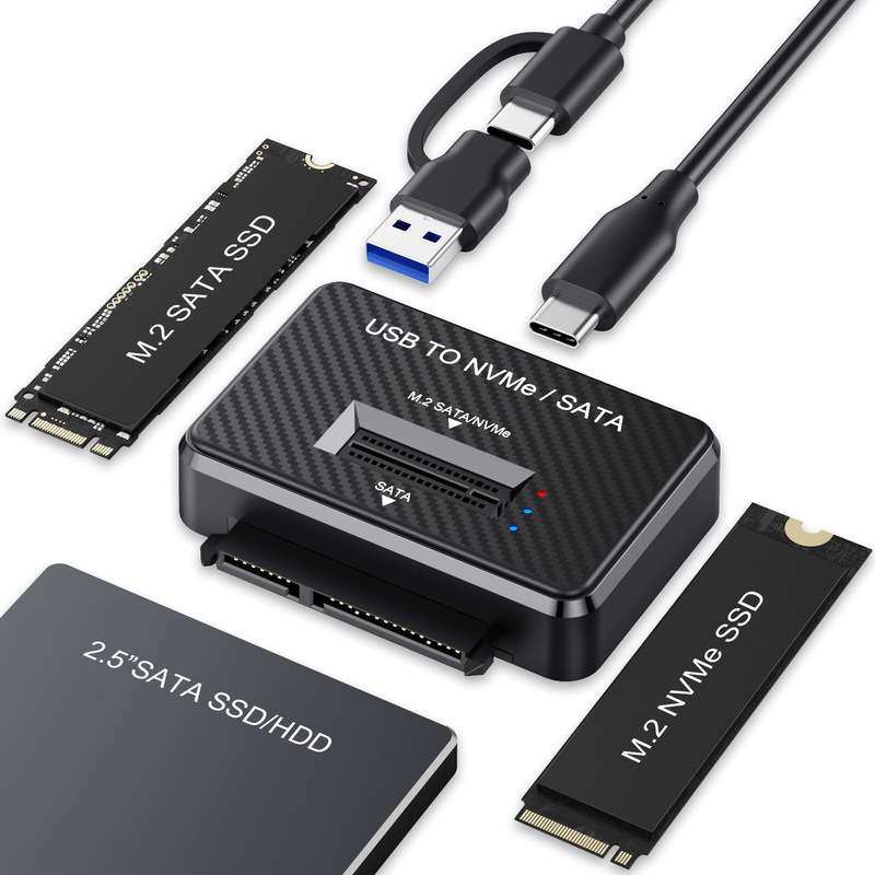 Factory Hot-Selling M.2 Nvme/Sata Solid State Drive External Enclosure Dock 2.5inch Sata to USB Reader
