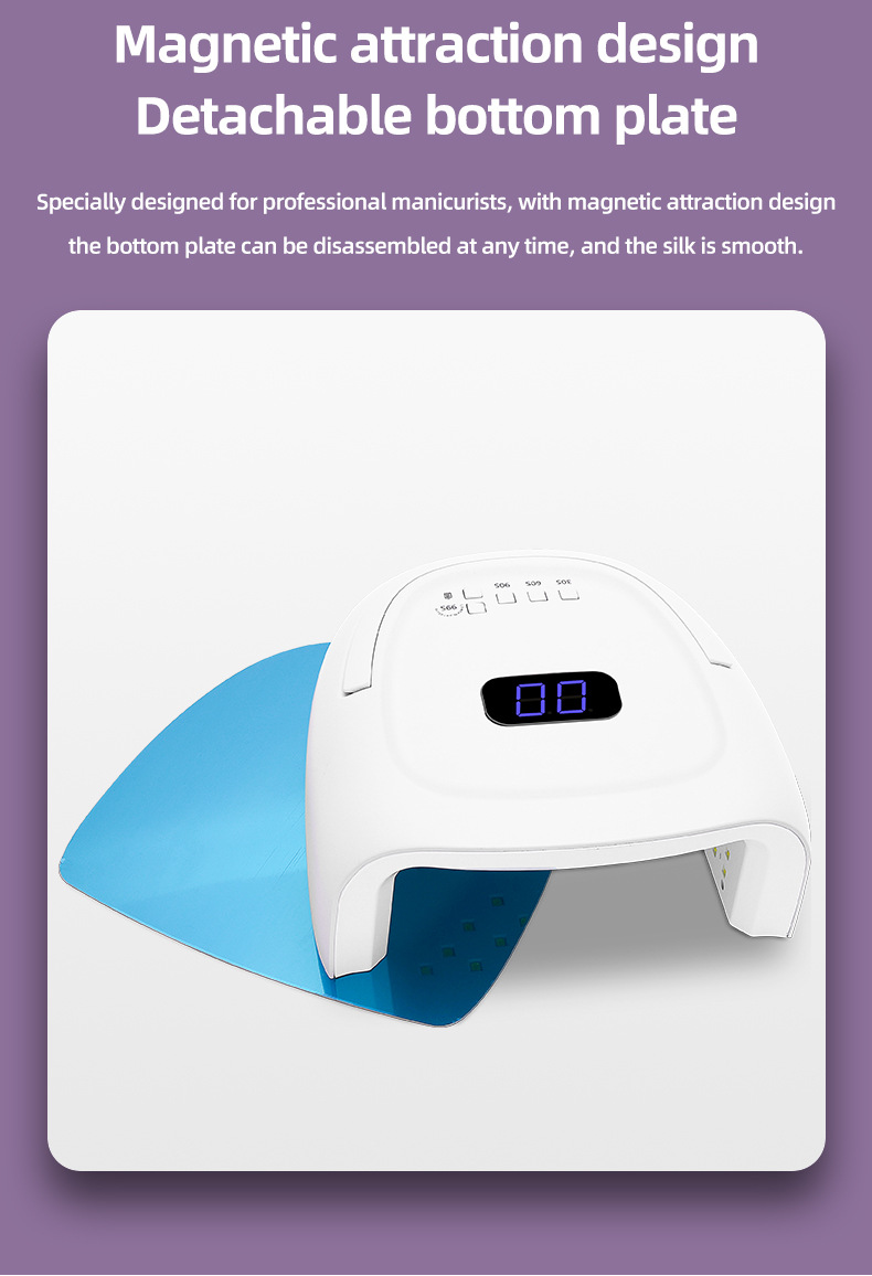 Nail lamp 60W wireless, 42 LED beads, gel drying