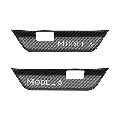 Steel Door Welcome Pedal, Şüşə kənarı xromları/moldingləri - renewal-3-rear-door-carbon-fiber-pattern