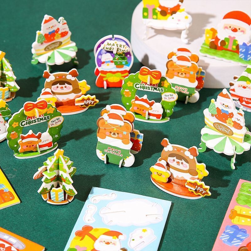 立体昆虫パズル diy 立体恐竜動物タンク手作りパズル子供のおもちゃ幼稚園ギフト|undefined