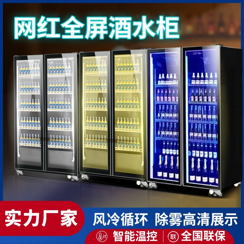 啤酒柜饮料柜酒水展示柜冷藏保鲜柜网红冰柜商用冷柜酒吧冰箱 机械及行业设备厂家批发实拍图
