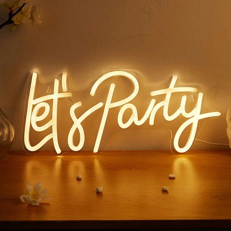 Transfronterizos venta caliente lámpara LED luminosa de neón acrílico lámpara USB patrón de cartel interior lámpara de decoración de fiesta