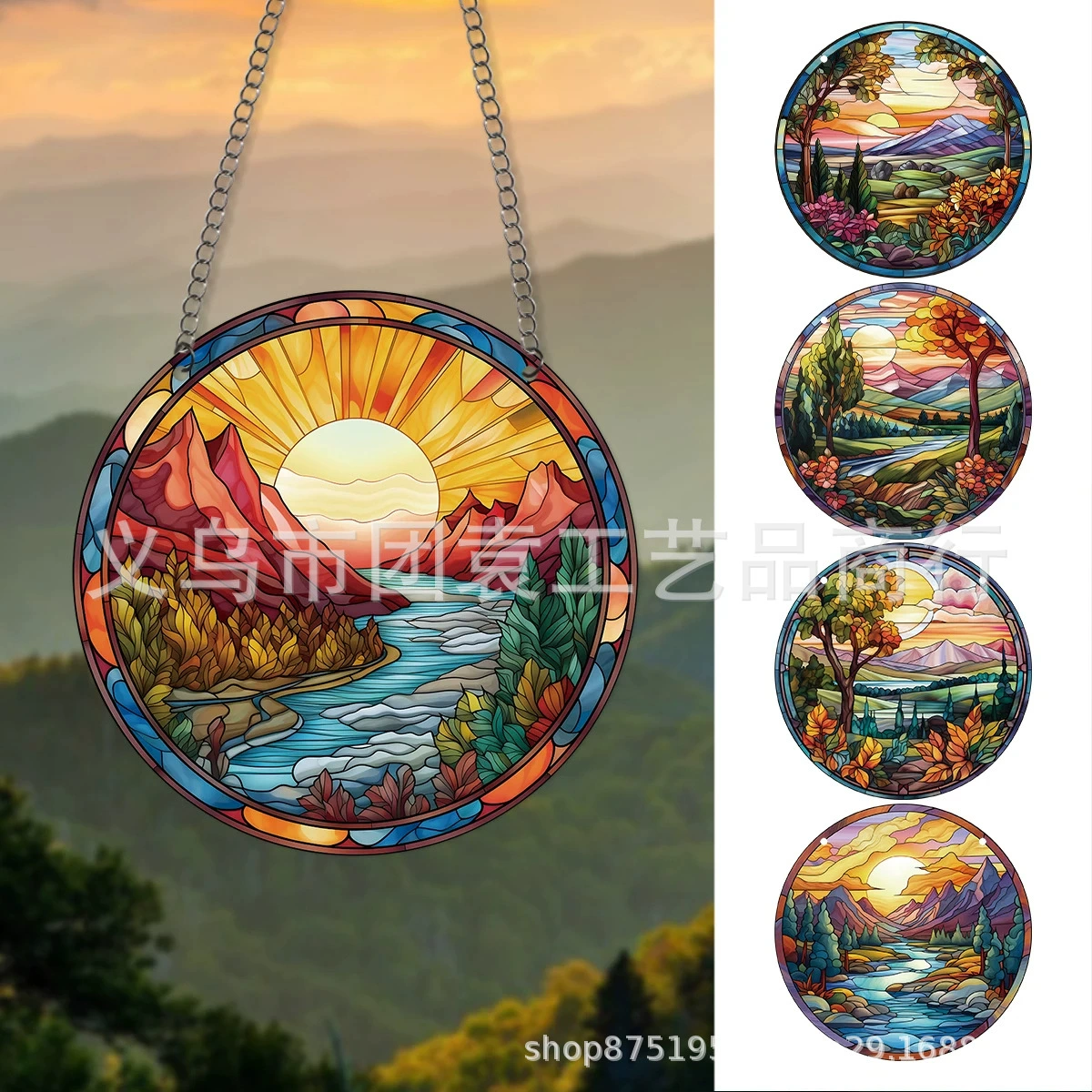 Новые трансграничные Акриловые Плоские украшения 2024 года, висячие украшения, источник производителя домашнего украшения на складе